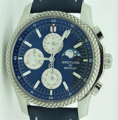 breitling bentley blue diamonds mayweather|Breitling for Bentley moon phase.